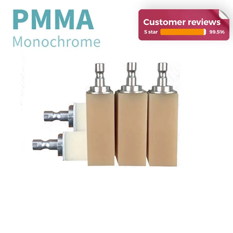 

Monochrome PMMA 5 pieces Sirona 40*15*19mm dental CAD CAM block 20 colors for dentist crown bridge