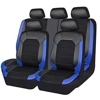 9 pezzi/set coprisedile per auto universale in pelle PU cuscino per seggiolino auto sedile anteriore posteriore protezione completa per auto a 5 posti camion
