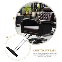 Hair Salon Chair Foot Pad Footrest Accessory Pedal Replacement for Appendix Barber Attachment Stainless Steel Man Pads 2