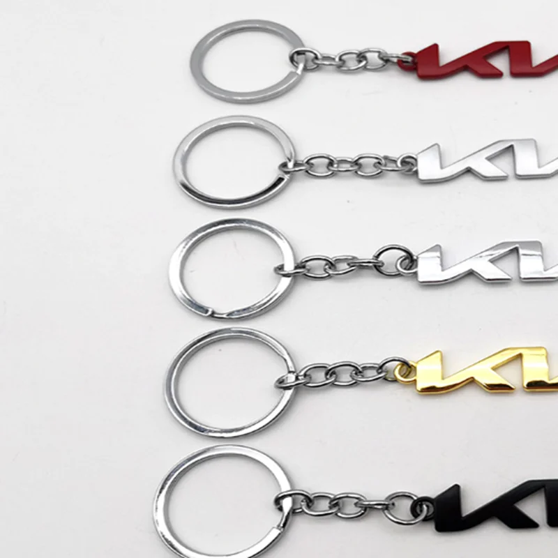 

3D Metal Car Logo Keychain Keyring Key Rings Holder for Kia KN K5 K3 Sportage Picanto Ceed RIO Accessories