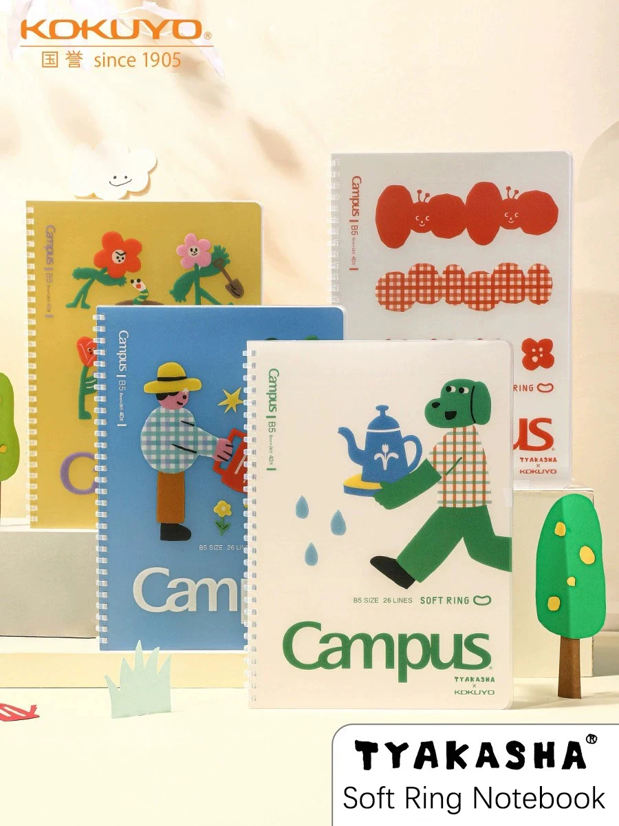 

1pc KOKUYO Soft Ring Notebook PVC Cover
