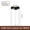 Coffee Beans Vacuum Sealed Borosilicate Glass Tank Moisture Proof Air Extraction Cereals Storage Jar for Kitchen Tea Storage 6
