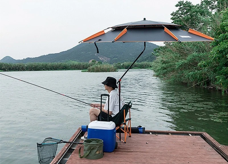 TANXIANZHE 2.0-2.4M Outdoor Beach Camping Fishing Outdoor Camping Use Detachable Adjustment Direction Sun Shade Rainproof