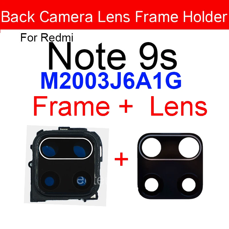 Eonpam Scocca Vetro Posteriore Sostituzione Per Xiaomi Redmi Note 9S Originale Back Cover Coperchio Copribatteria Kit Di Riparazione(Blu - Foto 4