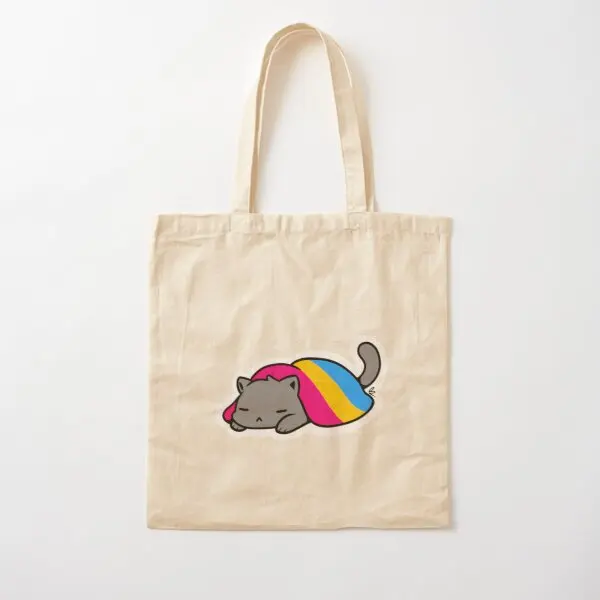 

Хлопковая Холщовая Сумка Pride Kitty для женщин, многоразовая модная Дизайнерская Дорожная Сумочка на плечо, повседневная тканевая унисекс, с принтом