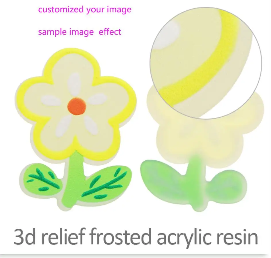 3d relief frosted