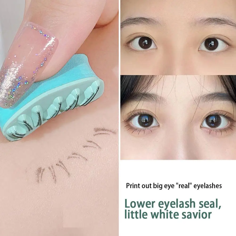 

Eyelash Seal DIY Lower Lash Extension Stamps Silicone Makeup Tool For Beginner Convenient Natural Simulation Mascara Sticke W5D5