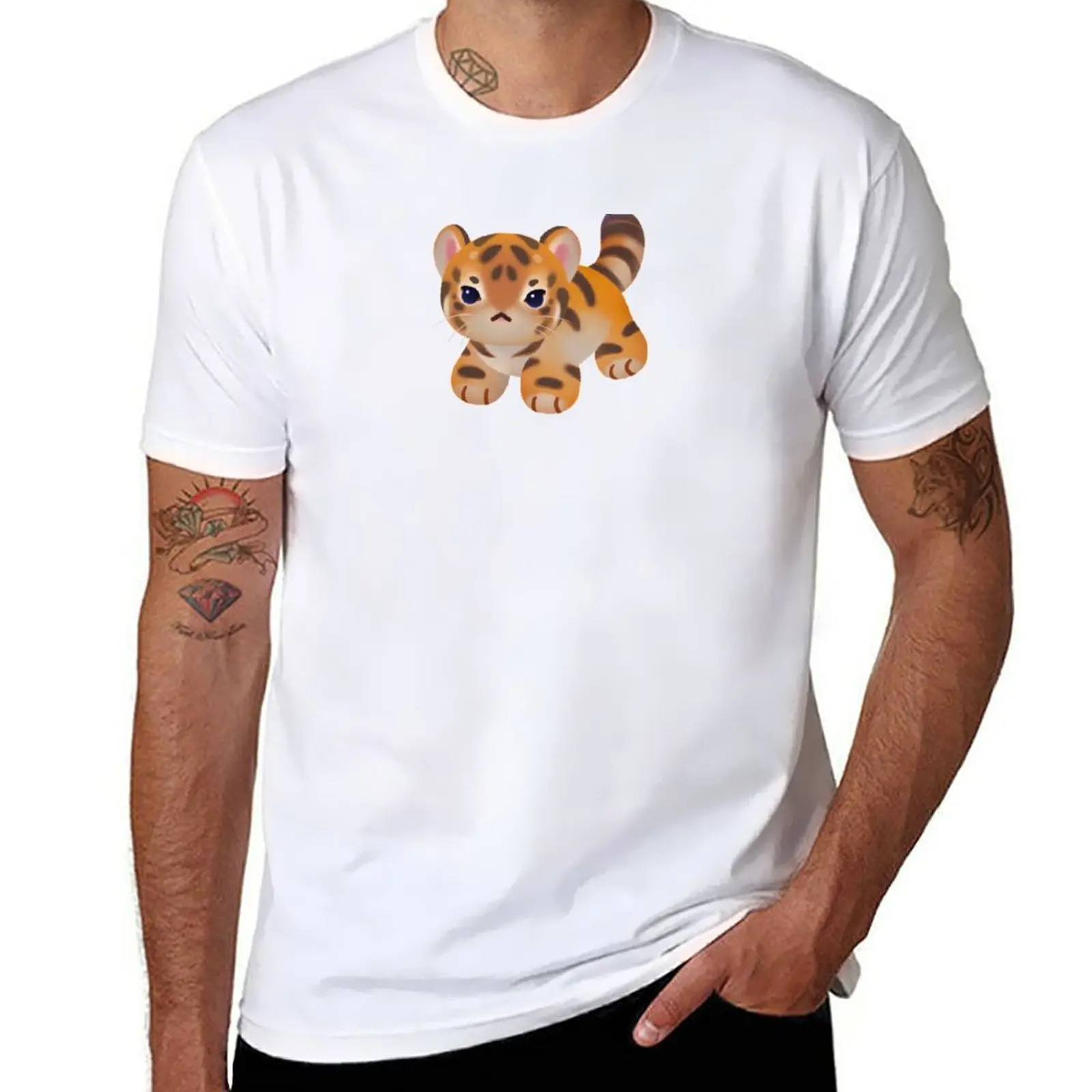 

New The year of big cat cubs T-Shirt quick-drying t-shirt aesthetic clothes sweat shirt Short t-shirt clothes for men