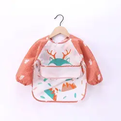 Waterproof Long Sleeve Baby Bib and Feeding Smock - 0 - 3year (Style 20)
