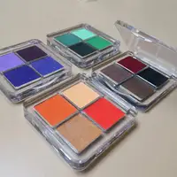 4 Color Fluorescent UV Pastel Cake Liner Water Activated Eyeliner For Children's Christmas Party Makeup With Liner Brush 1