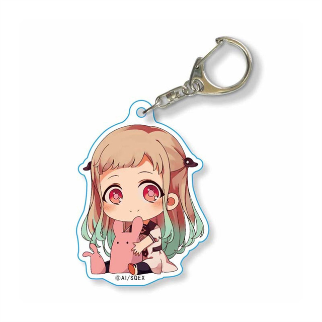 Anime Toilet-bound Hanako-Kun Keychain Romantic Card Design Acrylic Pendant Key Ring Jibaku Shounen Hanako Kun Key Holder