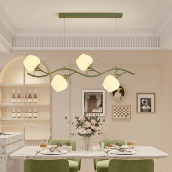 식당용 모던 LED 펜던트 램프, 실내 장식, 주방 식탁 샹들리에, 2022 꽃, 북유럽 걸이식 조명기구