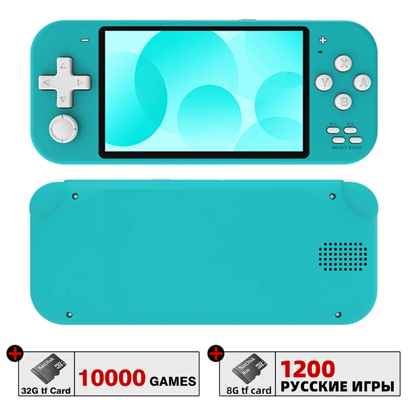 DATA FROG X20 Mini Handheld Portable Video Game Consoles 4.3 inch Game Console Built-in 10000 Games For MAME/CPS/GBA/NES/GB/SEGA 