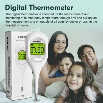 8 Sec Fast Reading Digital Oral Thermometer for Adult, Kid and Baby, Oral,Underarm Temperature Measurement for Fever 2
