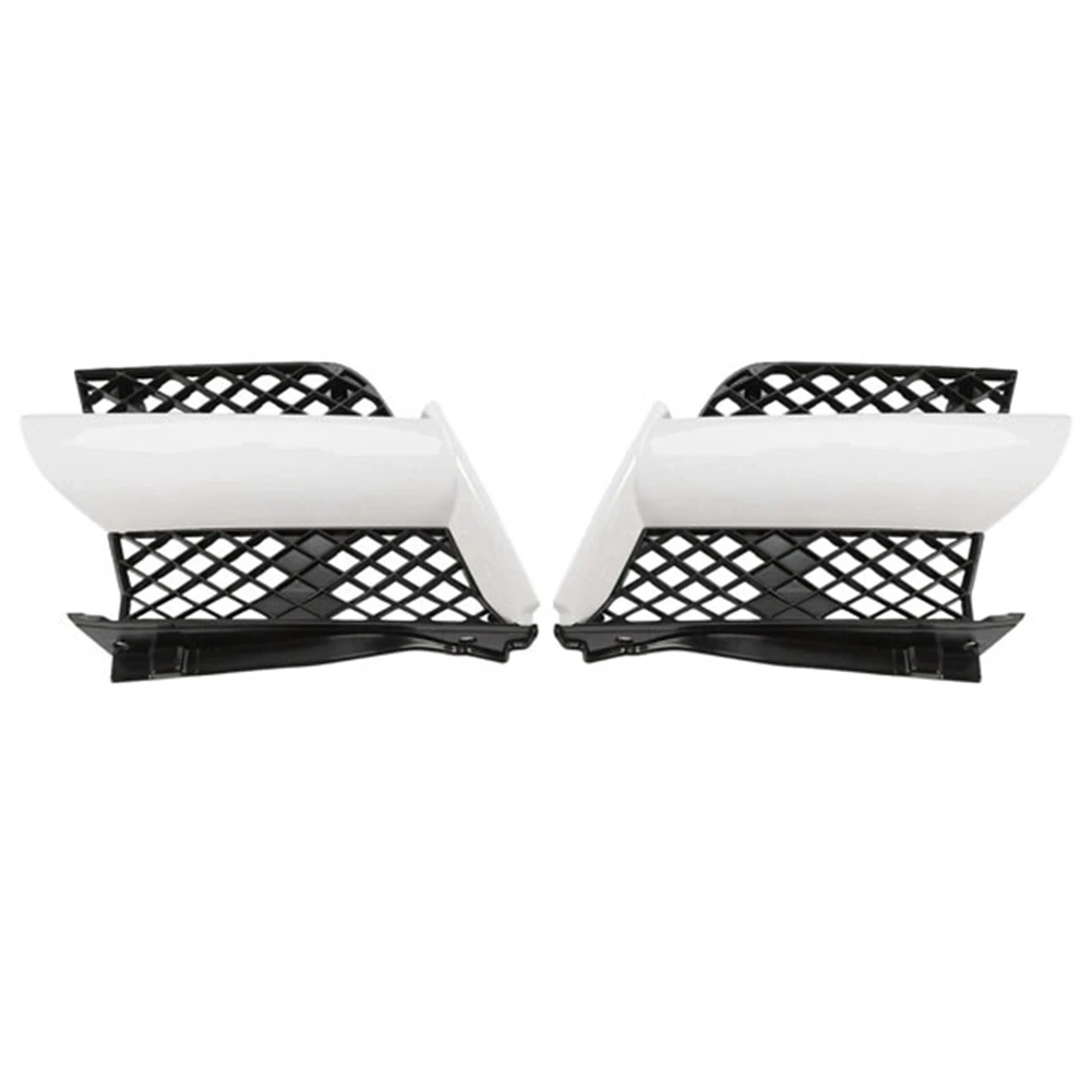 

1Pair Car Front Bumper Upper Intake Grilles Cover for Mitsubishi Outlander 2003 2004 2005 2006