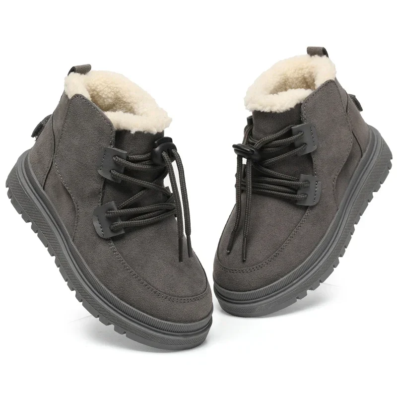 

2023 Kids Plush Warm Snow Boots Children Autumn Cotton Shoes Girls Boot Baby Winter Ankle Boots Boys Girls Kids Shoe Footwears