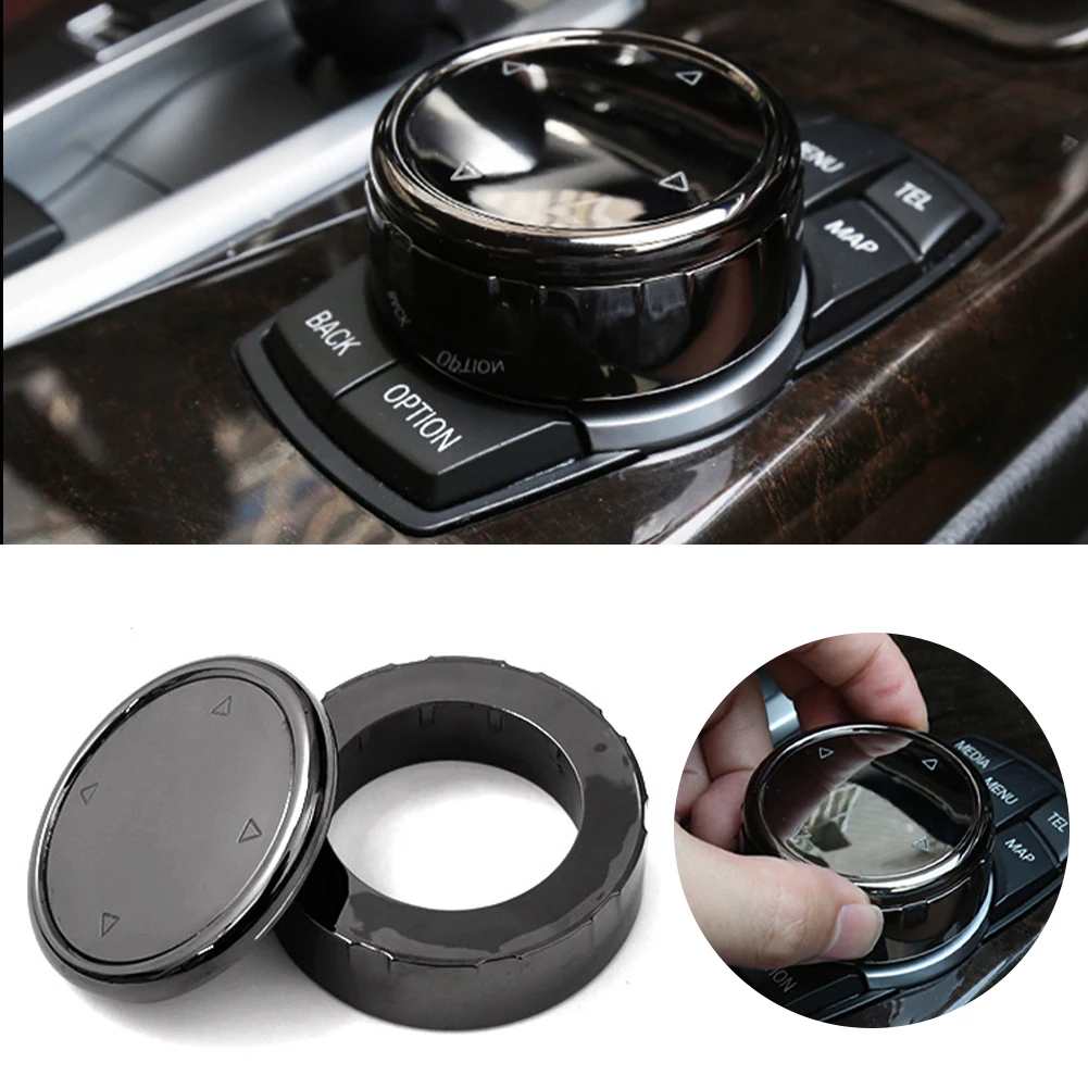 

For BMW X1 F25 X3 X4 F15 X5 F16 1 2 3 5 Series F10 F20 F30 F34 Car Multimedia Button Knob Cover