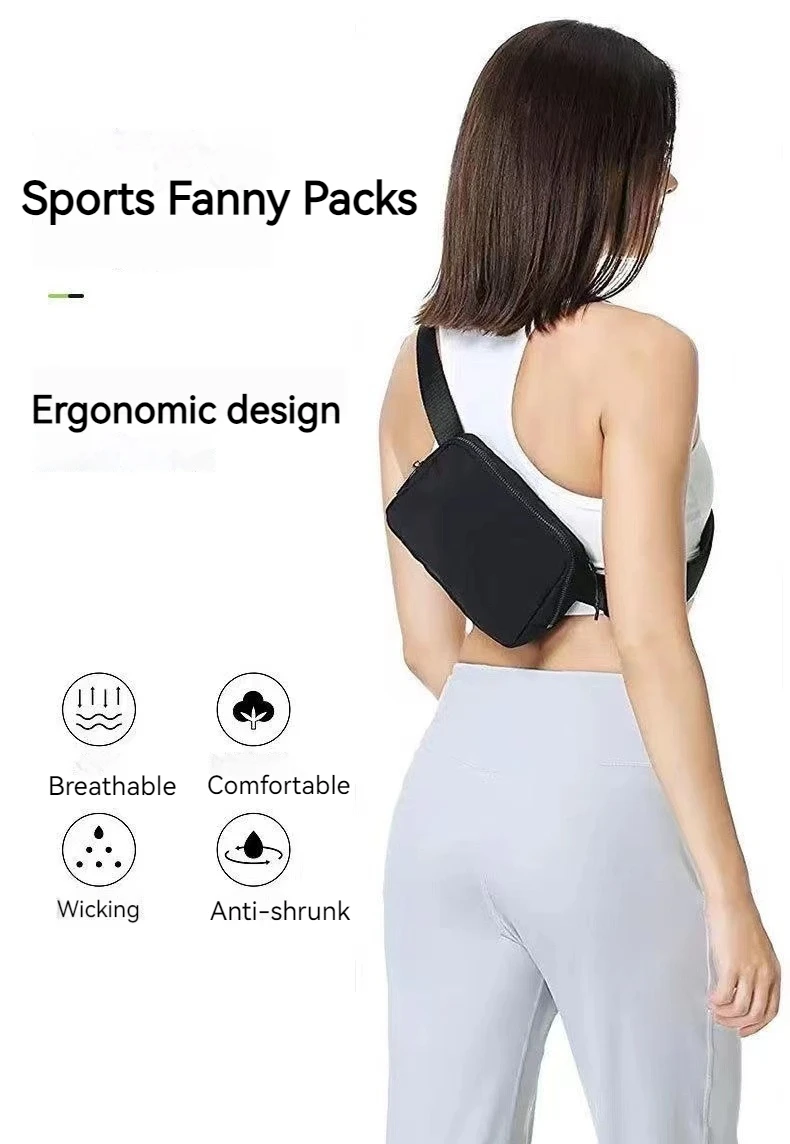 Fashion Fanny Packs for Women Men Versatile Outdoor Sports Waterproof Nylon Cell Phone Waist Belt Bag Man Crossbody Chest Bag