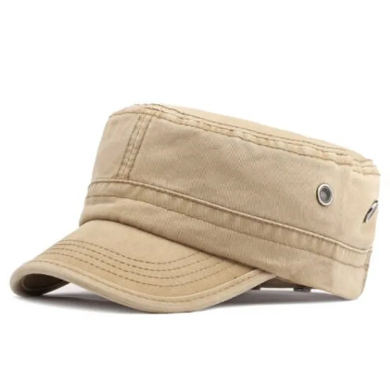 

Snapback Cap Flat Caps For Men 2023 New Spring Summer Washable Cotton Military Hats Men's Cap Camping Fishing Hat Navy Cap