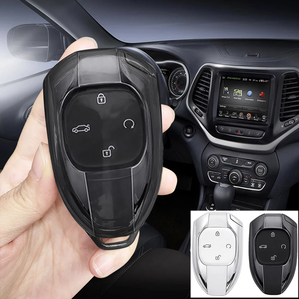 Key Case Cover Car Key Shell TPU Car Key Case Cover for Trumpchi GAC GS8 GN8 Emrow GS3 Emzoom Empow J11 J12 J13 J14 J15 J16 GS7 GM8 GS5 GA6 GM6 -