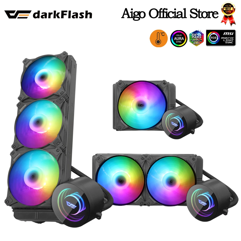Darkflash Water Cooling Cpu Cooler 120 240 360 Pc Computer Rgb Fan