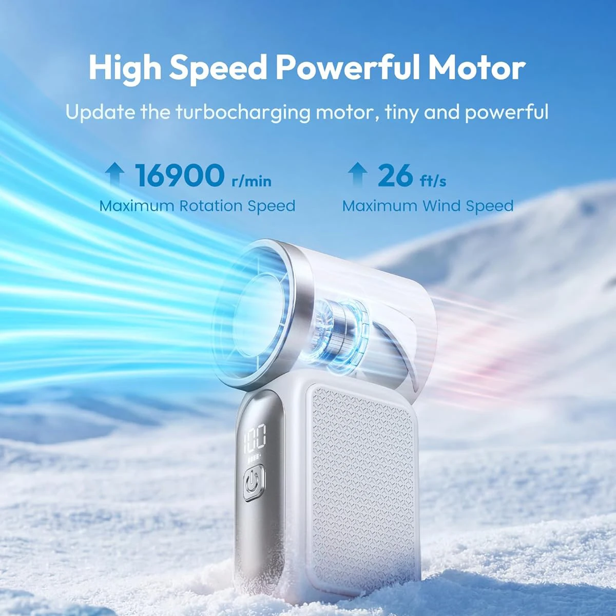Compact Rechargeable Mini Fan with LED Display - Ideal for Travel, Makeup, and Outdoor Use