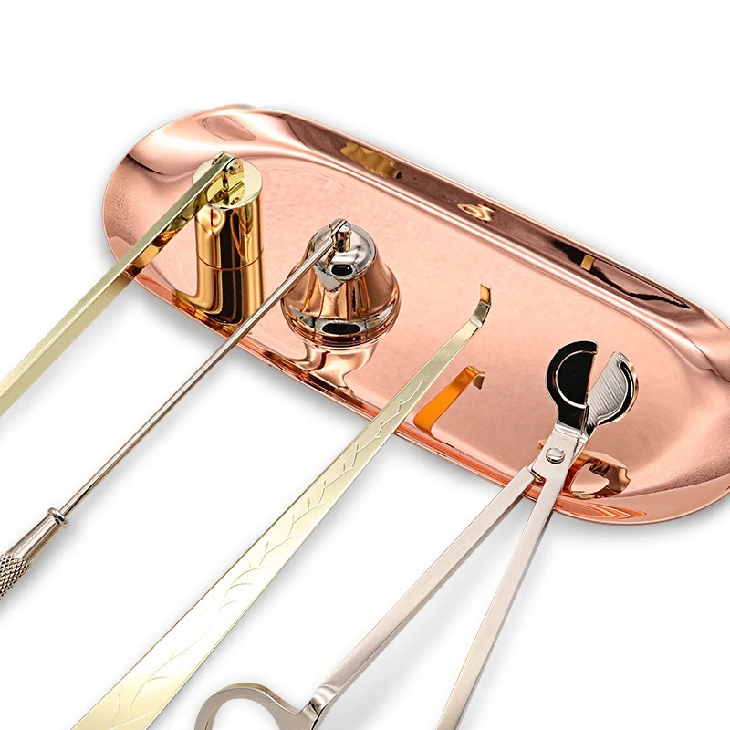 Candle Extinguishing Tool Candle Bell Aromatherapy Wick Cutting Wax Candle Accessory Set Wedding Home Decor