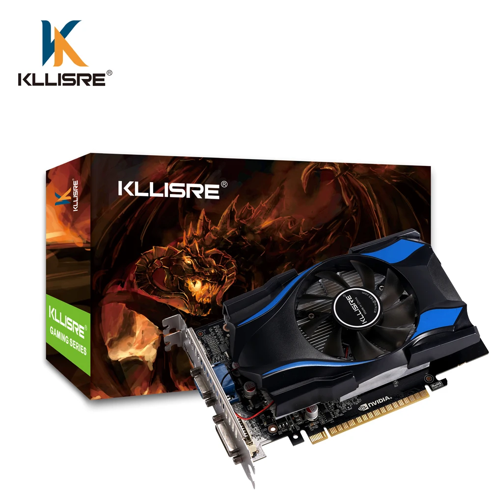 display card for pc Kllisre Graphics Card GPU R7 350 2GB GDDR5 128Bit Independent Game PC Desktop PCI Express 2.0 R7-350 for ATI Radeon latest gpu for pc