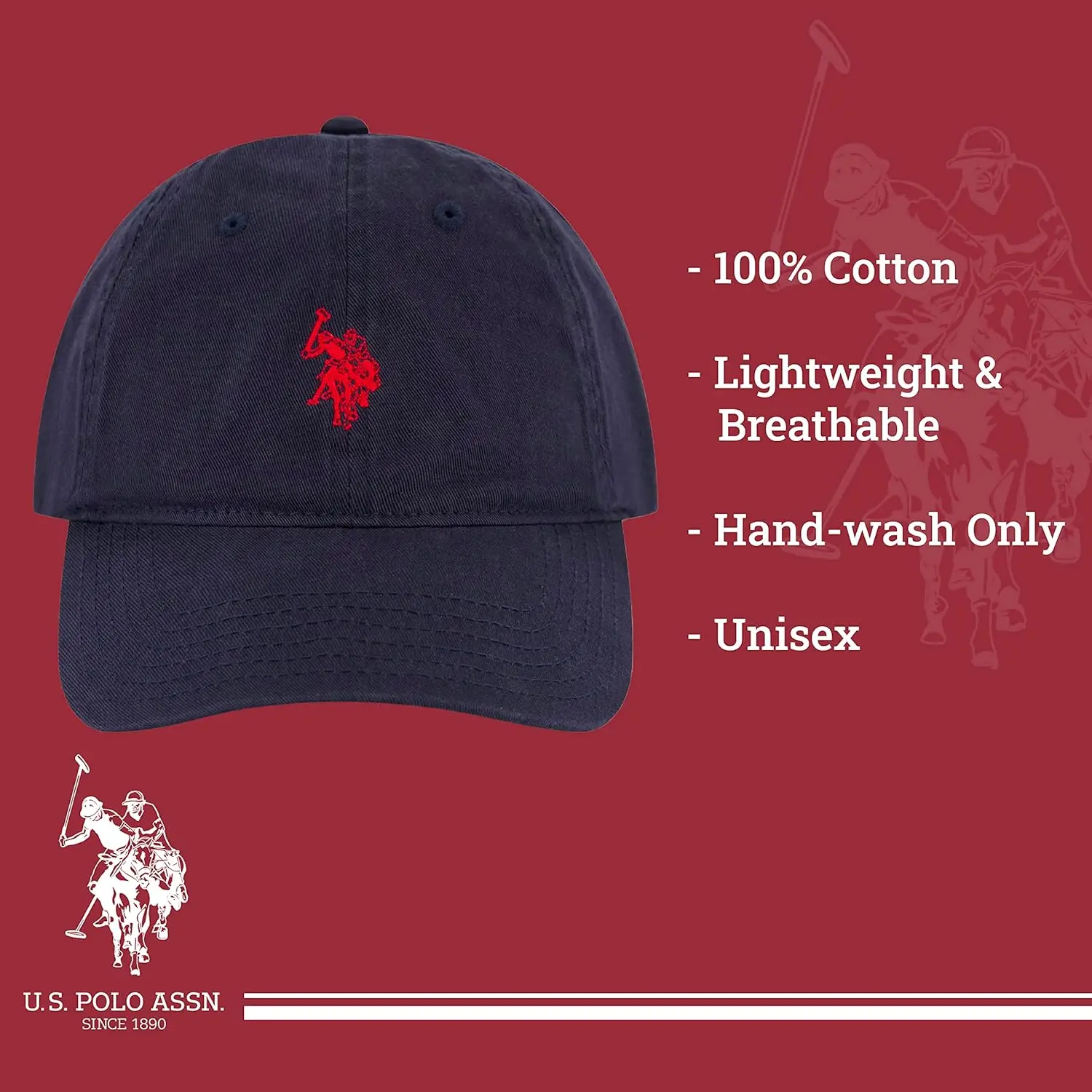 U.S. Polo Assn. Polo Pony Baseball Hat Cotton Adjustable Cap baseball cap,baseball caps,baseball hats,fashion hats