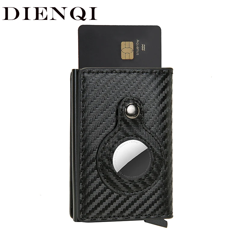 Rfid credit card holder wallet For AirTag Men women wallets Money bags Leather wallet For Apple Air Tag Purses Smart