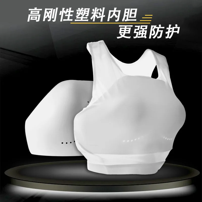 Women female girl Karate Chest Guard BodyGear Vest Boxing Protector