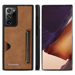 Premium Luxury Leather Phone Case - A70 A70S (Brown)