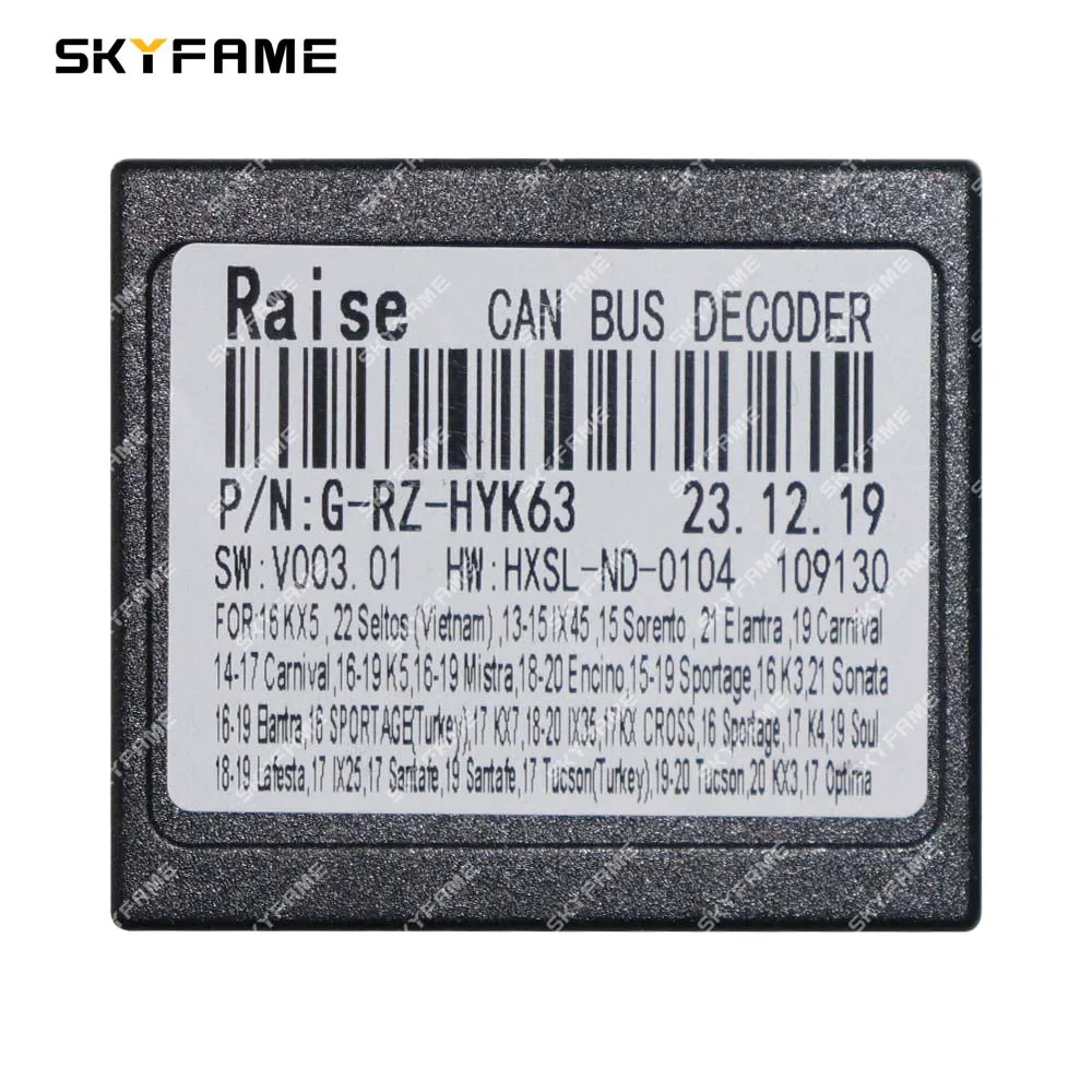SKYFAME Car 16pin Wiring Harness Adapter Canbus Box Decoder Android Radio Power Cable For Hyundai ix45 16 KIA K3