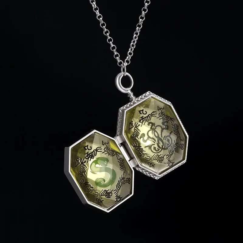 Модные ювелирные изделия, ожерелья Harried Поттера, аксессуары для Slytherin Horcrux, подвеска из сплава, ожерелье, брелок, открытое ожерелье, подвески