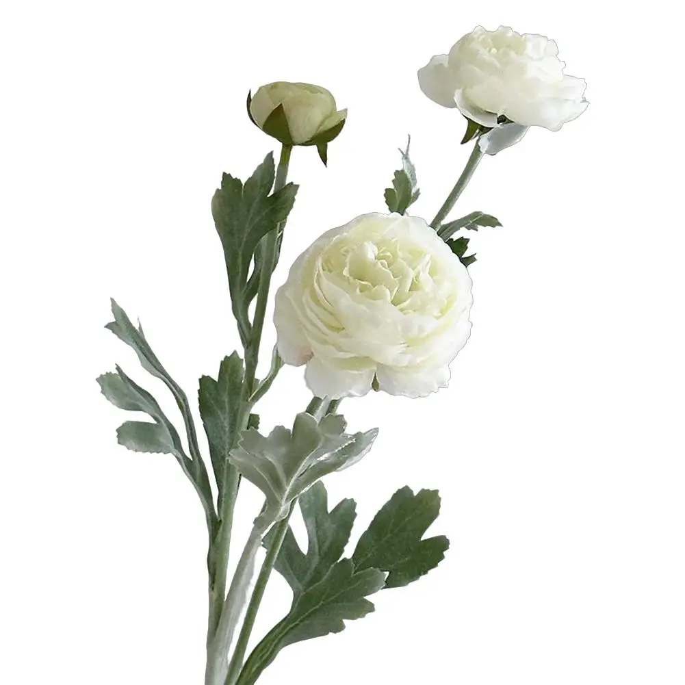 Lebensechte Künstliche Ranunkel-Blumen Eleganter Pfingstrosenstrauß für Hochzeitssträuße Heimdekoration Künstliche Pfingstrosen-Pflanzen – Detail 3
