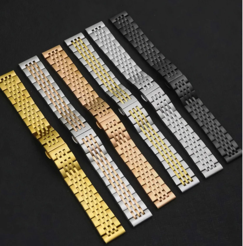 

Women Watch Strap FOR TISSOT T41 LE LOCLE Wrist Watch Accessories Band Solid Stainless Steel Butterfly Buckle Bracelet 12MM 14MM