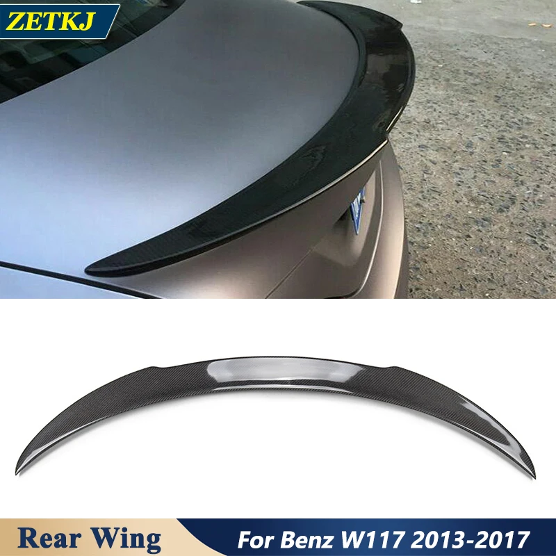 

Modify W117 FD Style Real Carbon Fiber Rear Spoiler Trunk Wing Roof Car Body Kit For BENZ CL180 CLA200 CLA220 CLA260 2013-2017
