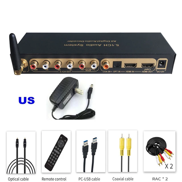 その他 HDMI Digital Audio Decoder HDMI TO HDMI Amazon.com: 4K HDMI to Optical Audio Converter + HDMI PCM