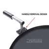 56cm Portable Pancake Pot Circular Gas Iron Plate Pot Commercial Stall Snack Equipment 5