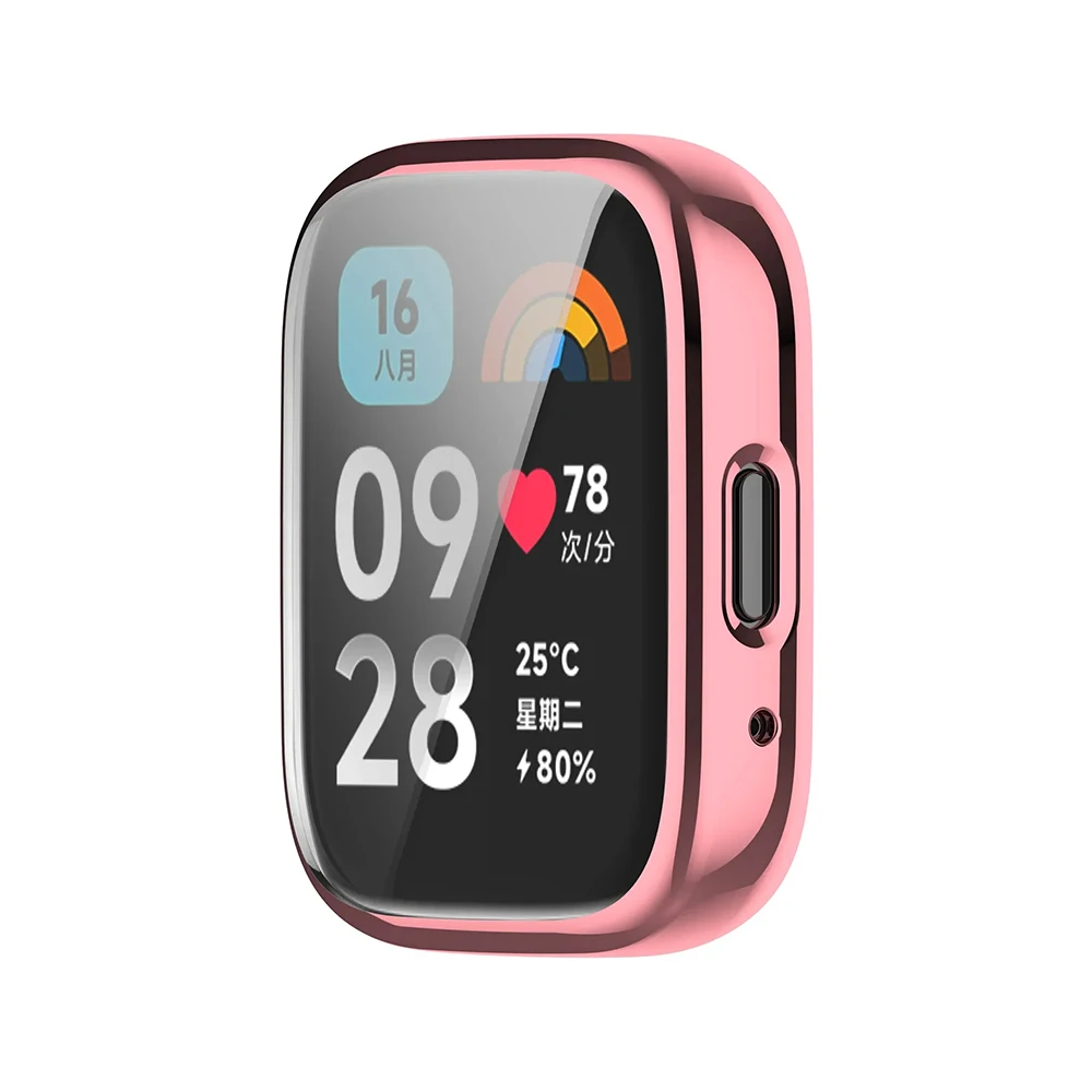 Enhanced Protective TPU Screen Protector Case for Smartwatches - Full Coverage Shell