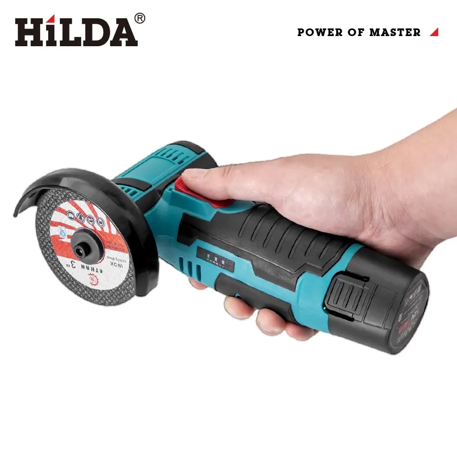 Mini polizor unghiular Hilda 12v unealta de slefuit reincarcabila masina de slefuit pentru taierea sculelor electrice fara fir cu diamante