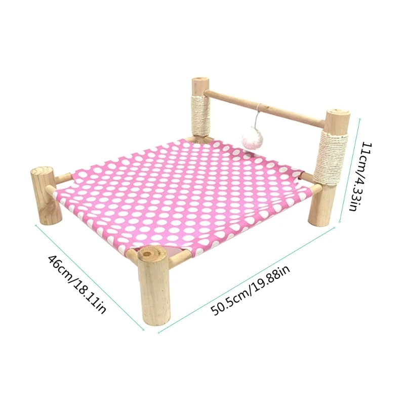 높은 고양이 침대 교체 시트 새끼 고양이 해먹 침대 교체 천 작은 개 침대 AntiScratch 쿠션 개 공급