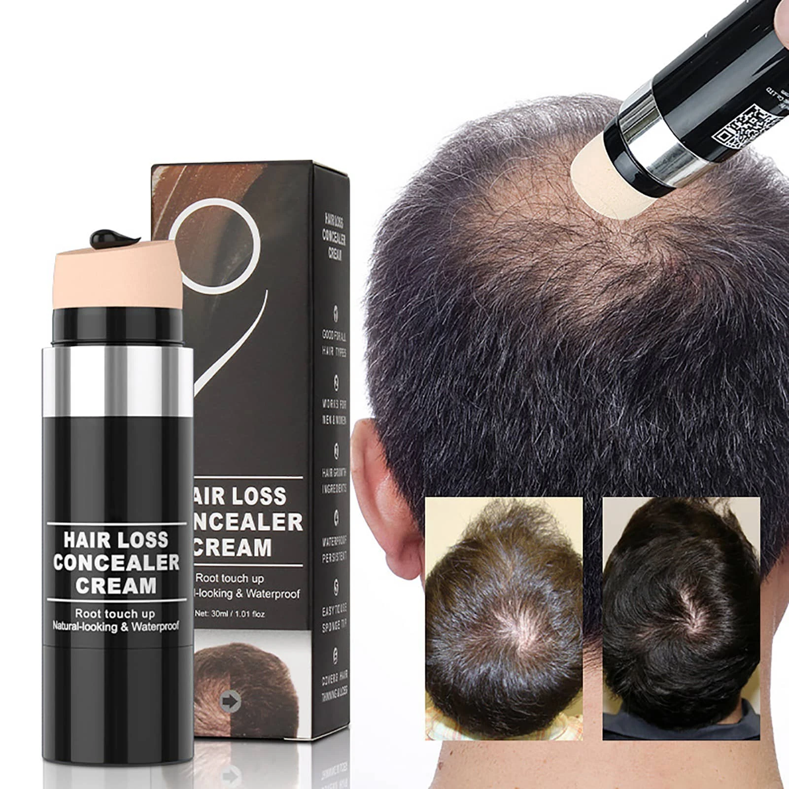 Hair Dye Instant Gray Root Coverage Hair Color Modify Cream Stick Temporary Cover  Up White Hair Colour Dye 30ml - Hair Color - AliExpress
