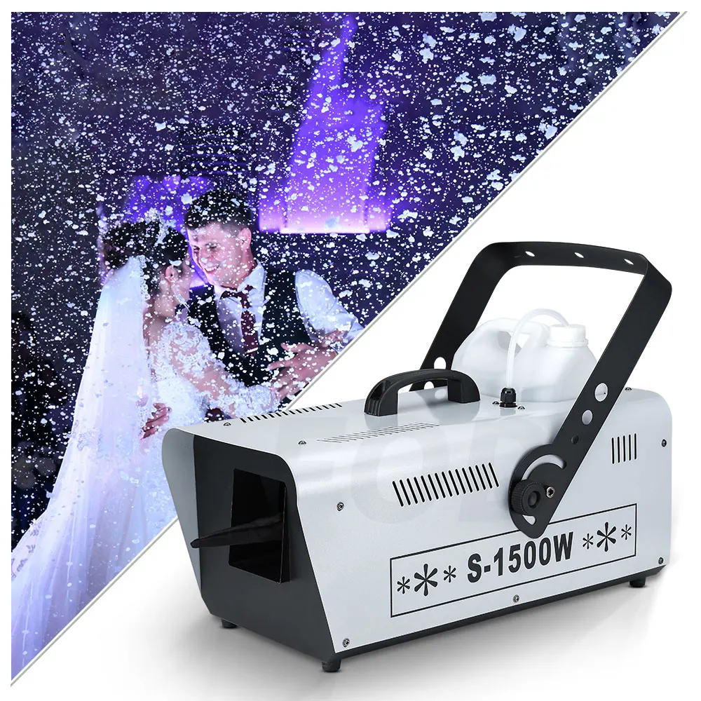 1500W Snow Machine Wireless Remote Control DMX 512 Simulated Snowflake Sprayer For Christmas Halloween Party Wedding 5