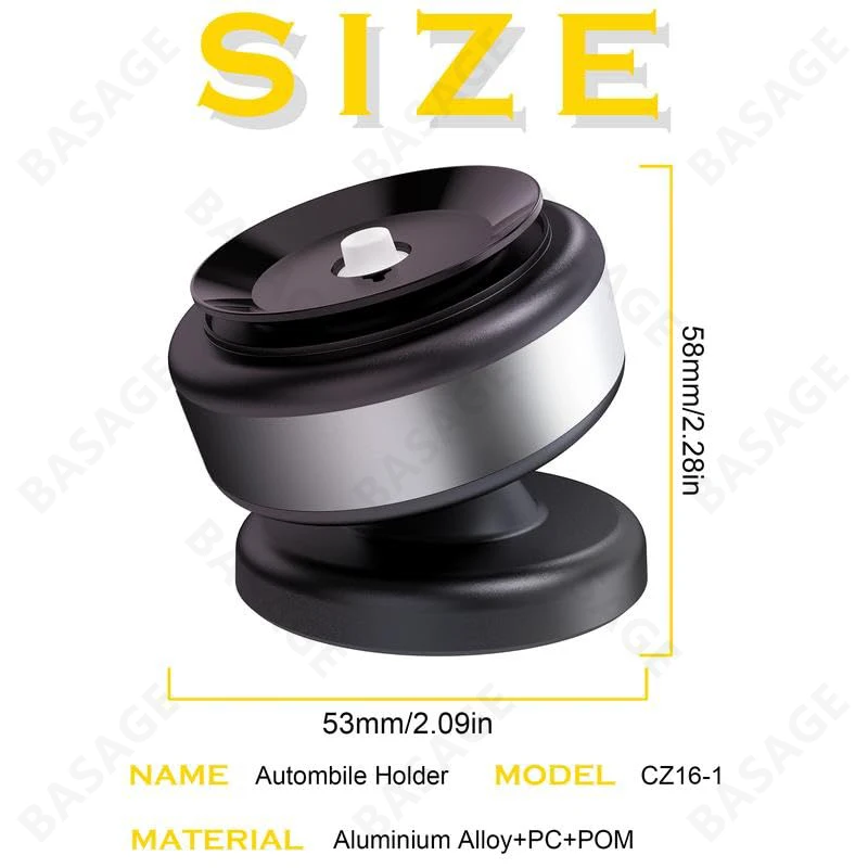 حامل هاتف محمول من سبائك الألومنيوم يدور 360 درجة...