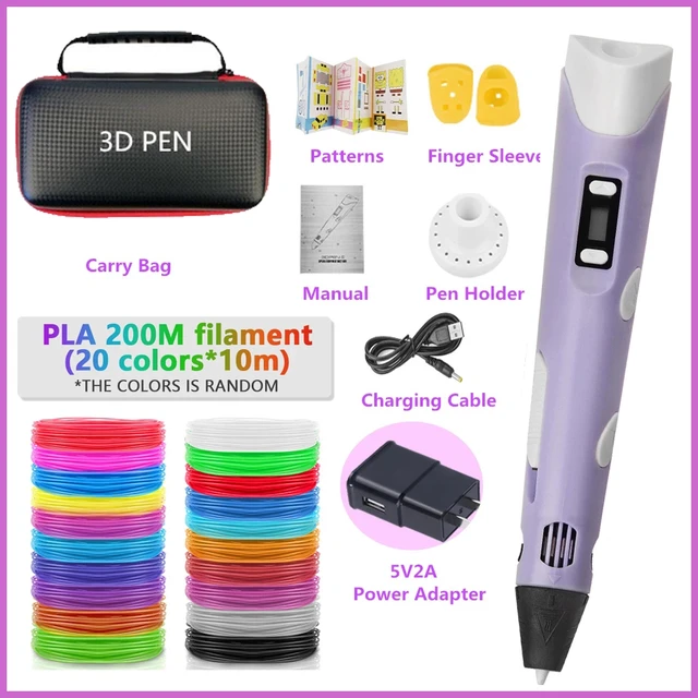 3d Pen 3d Printing Pen Diy Drawing Pens Pla Filament Birthday