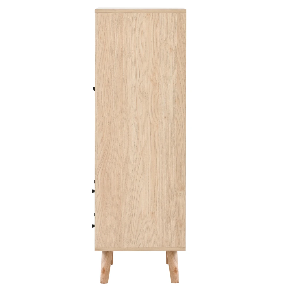 60 cm großes multifunktionales Aufbewahrungs-Sideboard mit Türen und Schubladen, Schrank mit großem Fassungsvermögen für Wohn-/Esszimmer, platzsparend – Detail 12