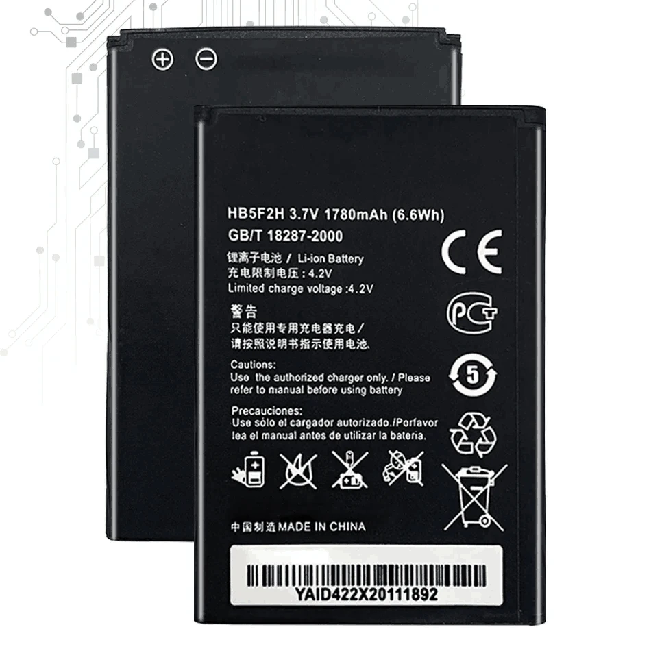 1780Mah Hb5F2H Per Huawei E5372 E5373 E5375 Ec5377 E5330 E5336 E5351 E5356 Ec5377U-872 E5356S-2 E5330Bs-2 Batteria Batteria