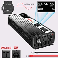 Swipower 1500W 2000W 2500W 3000W onduleur solaire à onde sinusoïdale pure 12V/24V/48V DC à 110V 220V AC écran LCD 5