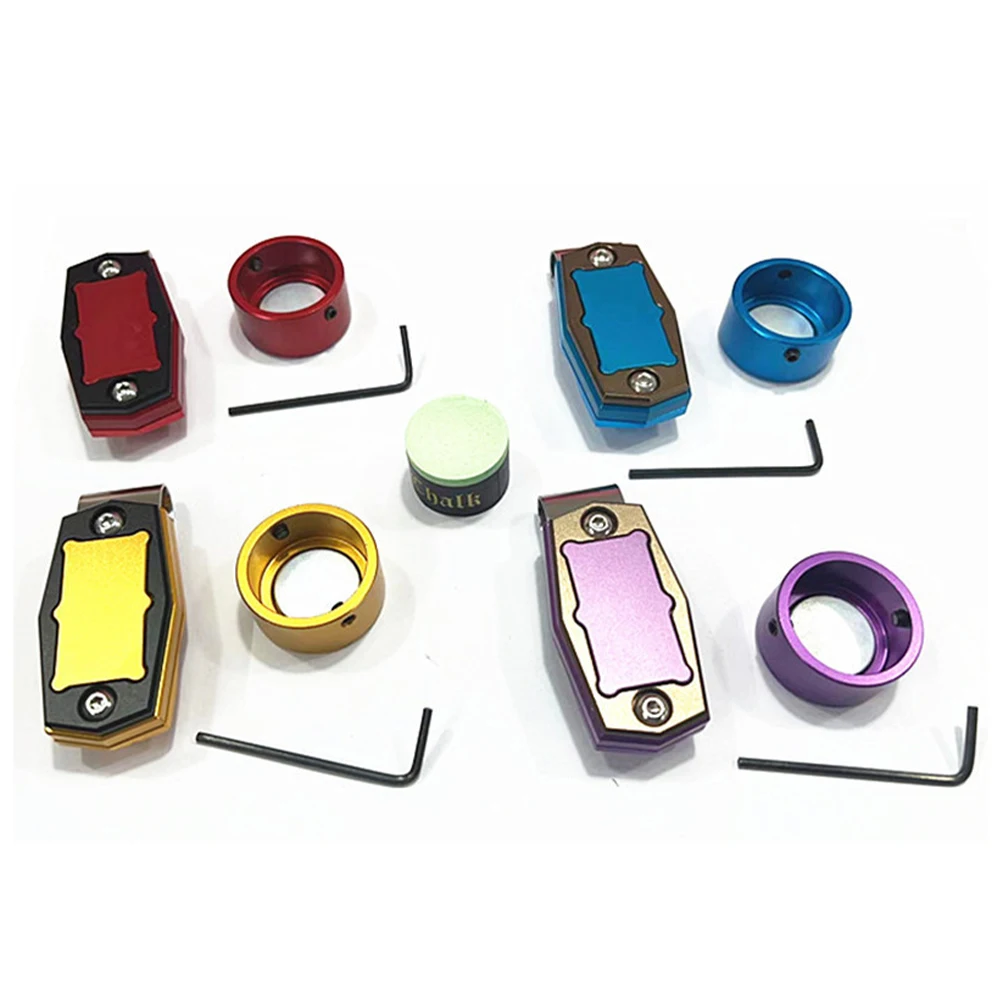 Billiard Magnetic Chalk Holder with Belt Clip Portable Chalk Case Mini with Wrench Pool Cue Snooker Accessories Practical Tool